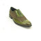 Mens Carrucci Plaid Leather Wingtip in Olive Green