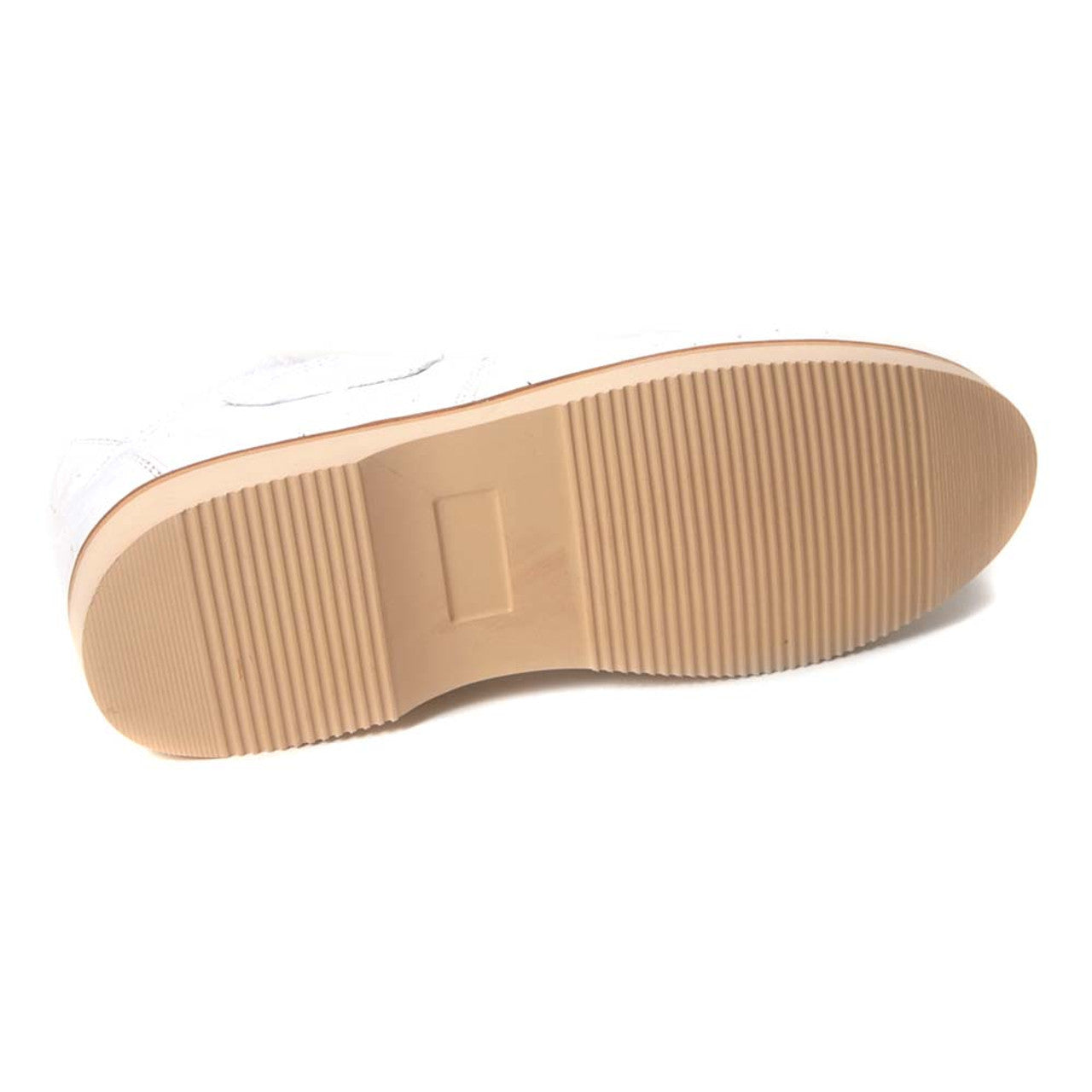 Los Altos Men's Casual White Full Ostrich Sneaker - 8