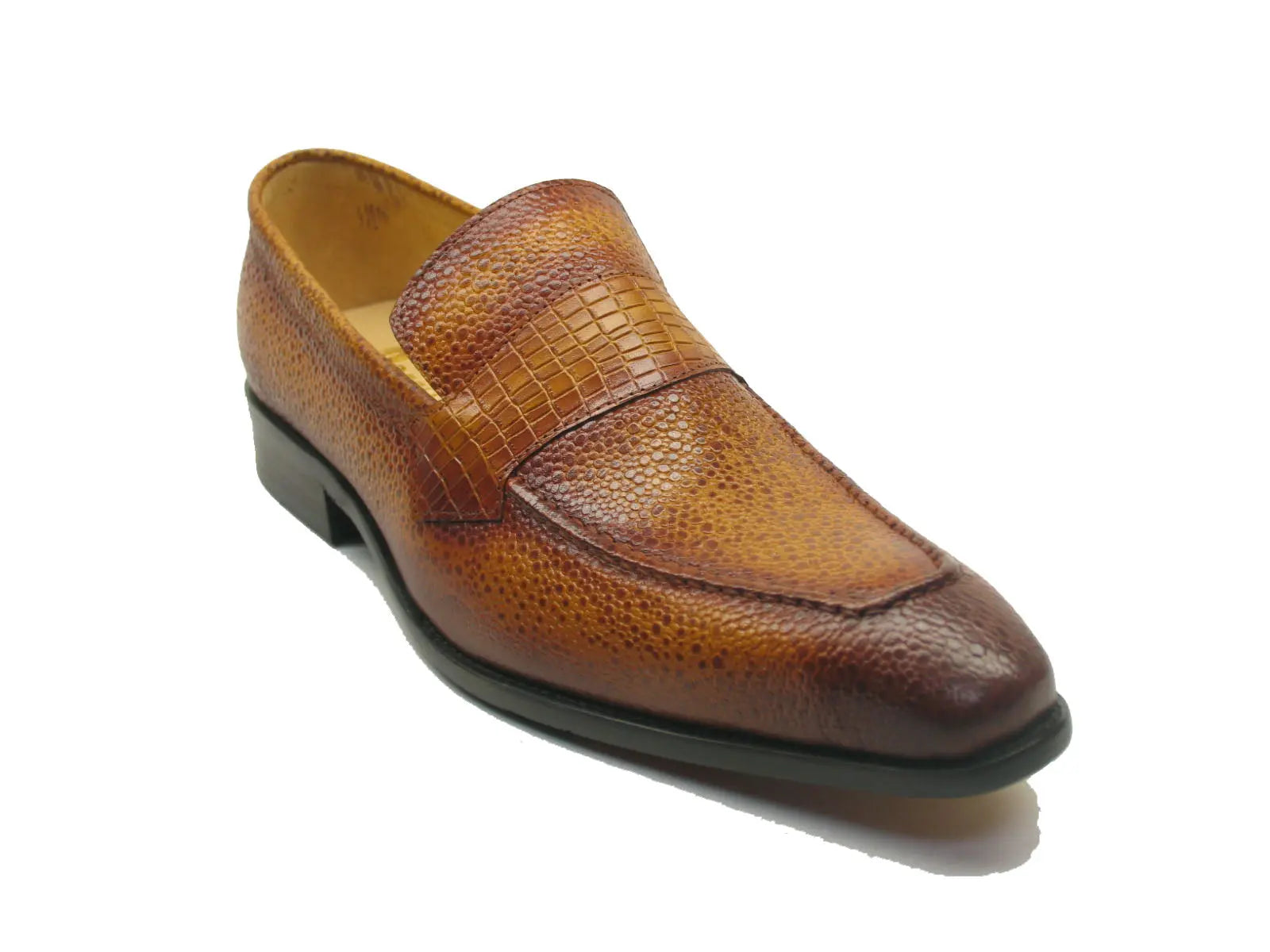 Carrucci Caviar Calfskin Penny Loafer - 7.5