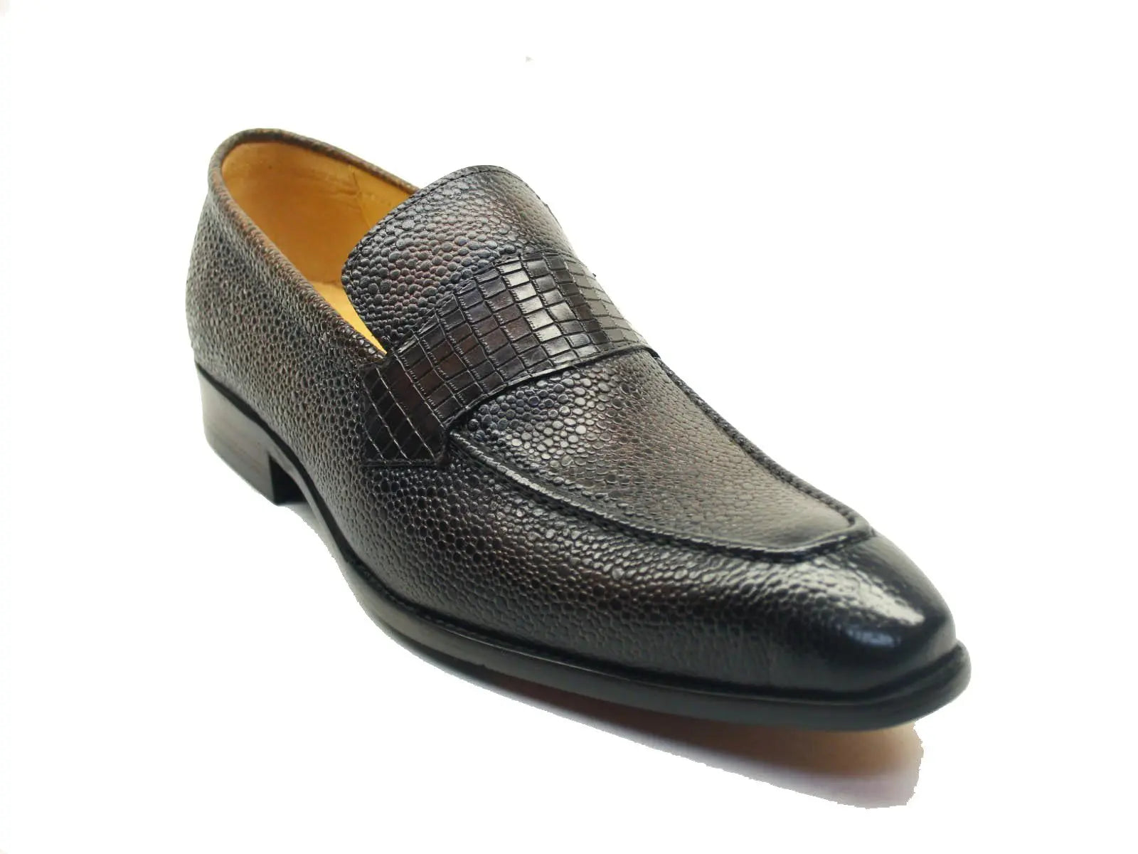 Carrucci Caviar Calfskin Penny Loafer - 7.5