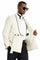 Cheap Priced Suit - Men's Slim Fit Double Breasted Smoking Jacket Prom 2025 & Wedding Champagne Tuxedo Paisley Champagne Prom 2025 Suits