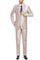 Cheap Priced Suit - Mens Basic Two Button Classic Fit  Suit With Optional Vest In Shiny Champagne Tan Sharkskin