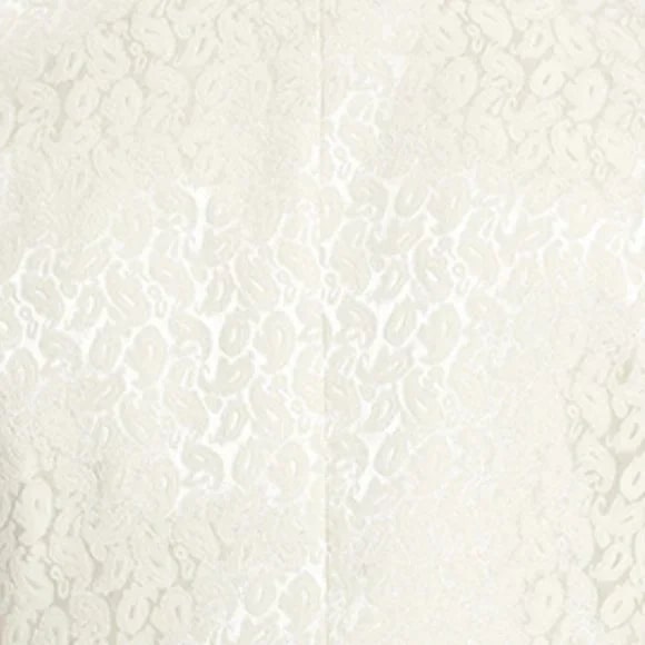 Knot Side Textured Paisley 2pc Tuxedo, Champange - 38 Short Jacket+32 Waist Adjustable 28to34)(Height: 5 4 to5 7 )(Neck  15-16.5)S-M)