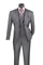 Charcoal Modern Fit 3-Piece Suit with Lapel Vest & Adjustable Pants