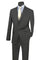 Cheap Priced Suit  - Mens Two Button Modern Fit Wool Feel - Designer Brand Charcoal Suit