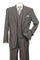Cheap Priced Suit - Mens 2 Button Pleated Pant Suit In Charcoal Grey With Double Breasted Vest