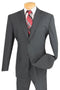 Cheap Priced Suit - Mens 2 Button Classic Poplin Charcoal Suit