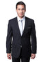 Cheap Priced Suit- Men's Basic 2 Button Slim Fit Wedding  Charcoal Suit