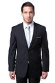 Cheap Priced Suit- Men's Basic 2 Button Slim Fit Wedding  Charcoal Suit