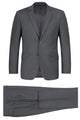 Cheap Suit - Mens Basic Two Button Slim Fit Charcoal Grey Suit With Optional Vest