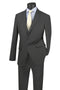 Cheap Priced Suit - Mens Modern Fit Two Button Charcoal Grey Poplin Suit