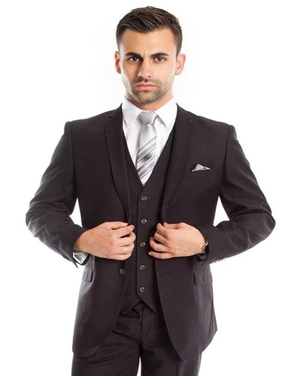 Missionary Mormon Quality Suit - -  Business Style in Color Charcoal Grey