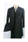 Dark Charcoal Masculine color Ankle length Fully Lined Overcoat Blend men's Car Coat - Mid length Wool Coat
