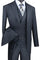 Cheap Priced Suit - Mens 2 Button Double Breasted Vest Plaid Charcoal Suit