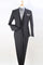 Cheap Priced Suit - Mens Modern Fit One Button Peak Lapel Vested Fashion Charcoal Suit