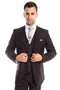 Cheap Priced Suit- Men's Two Button Slim Fit Basic Vested Wedding Charcoal Grey Suit