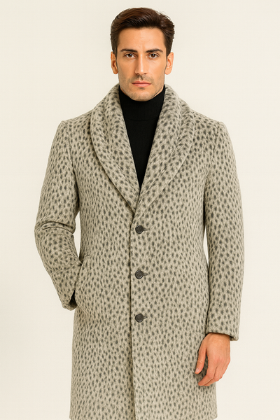 Vintage 1920s Gangster Pimp Coat â€“ Full Length Leopard Faux Fur Style