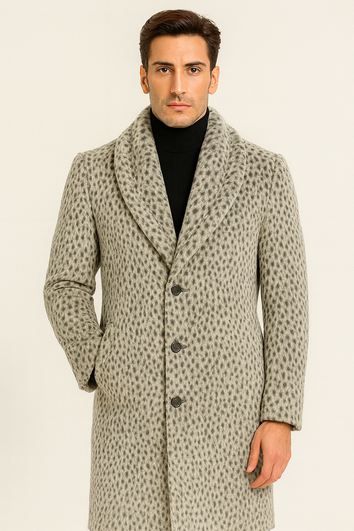 Vintage 1920s Gangster Pimp Coat â€“ Full Length Leopard Faux Fur Style