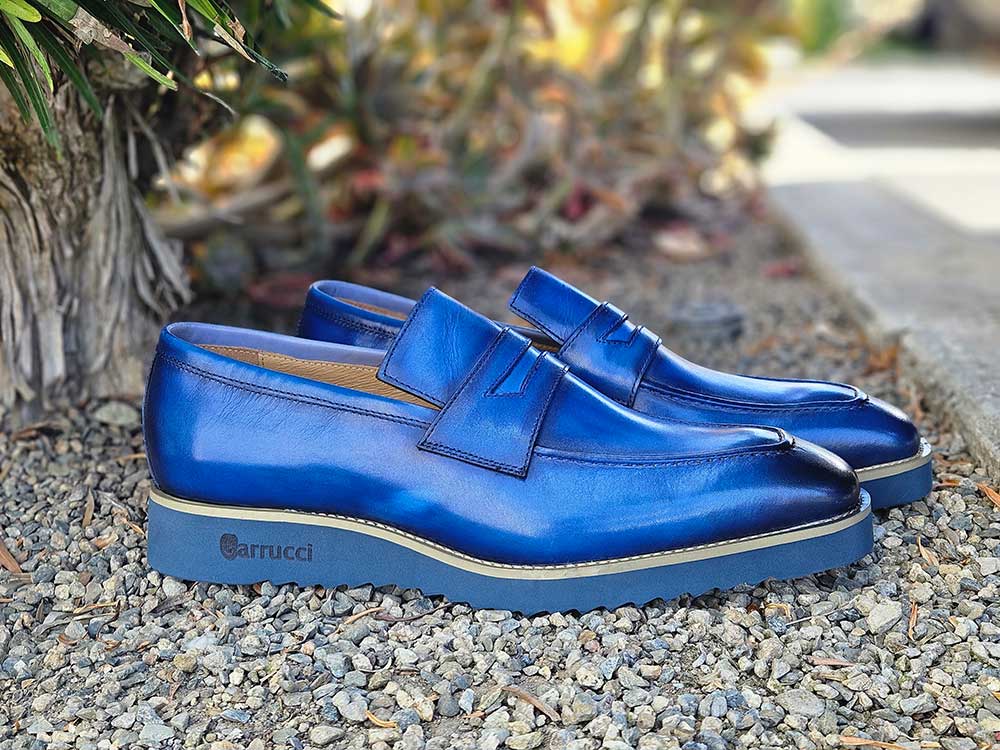 Carrucci Patina Burnished Penny Loafer - 8