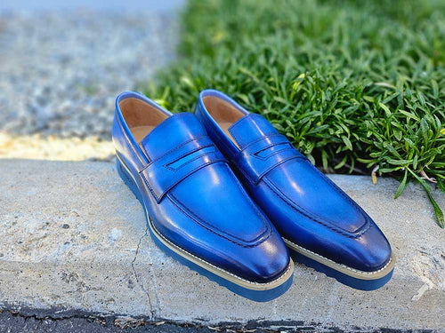Carrucci Patina Burnished Penny Loafer