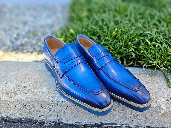 Carrucci Patina Burnished Penny Loafer