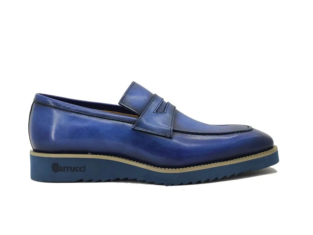 Carrucci Patina Burnished Penny Loafer - 8
