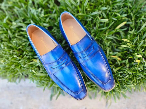 Carrucci Patina Burnished Penny Loafer