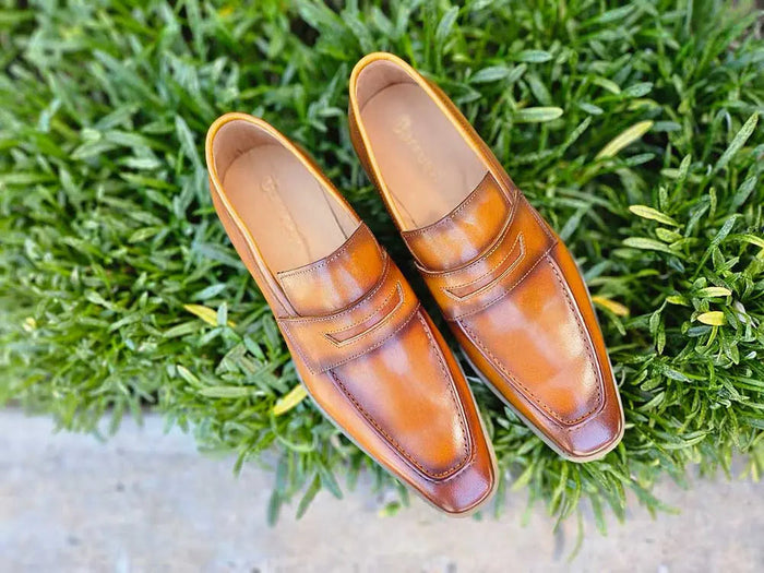 Carrucci Patina Burnished Penny Loafer