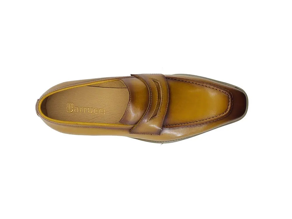 Carrucci Patina Burnished Penny Loafer - 8