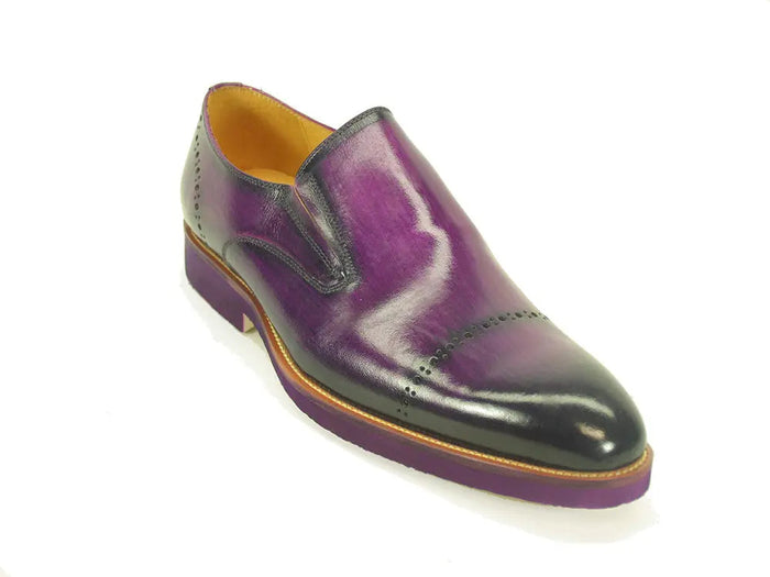 Carrucci Chic Patina Finish Calfskin Slip-on