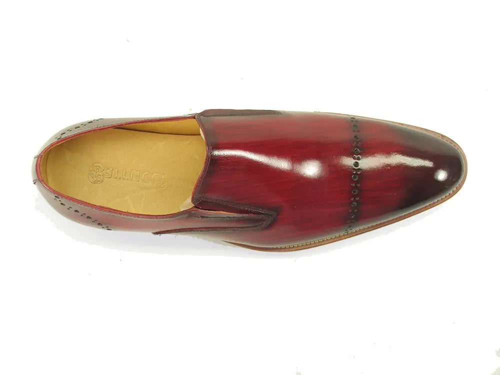 Carrucci Chic Patina Finish Calfskin Slip-on - 7