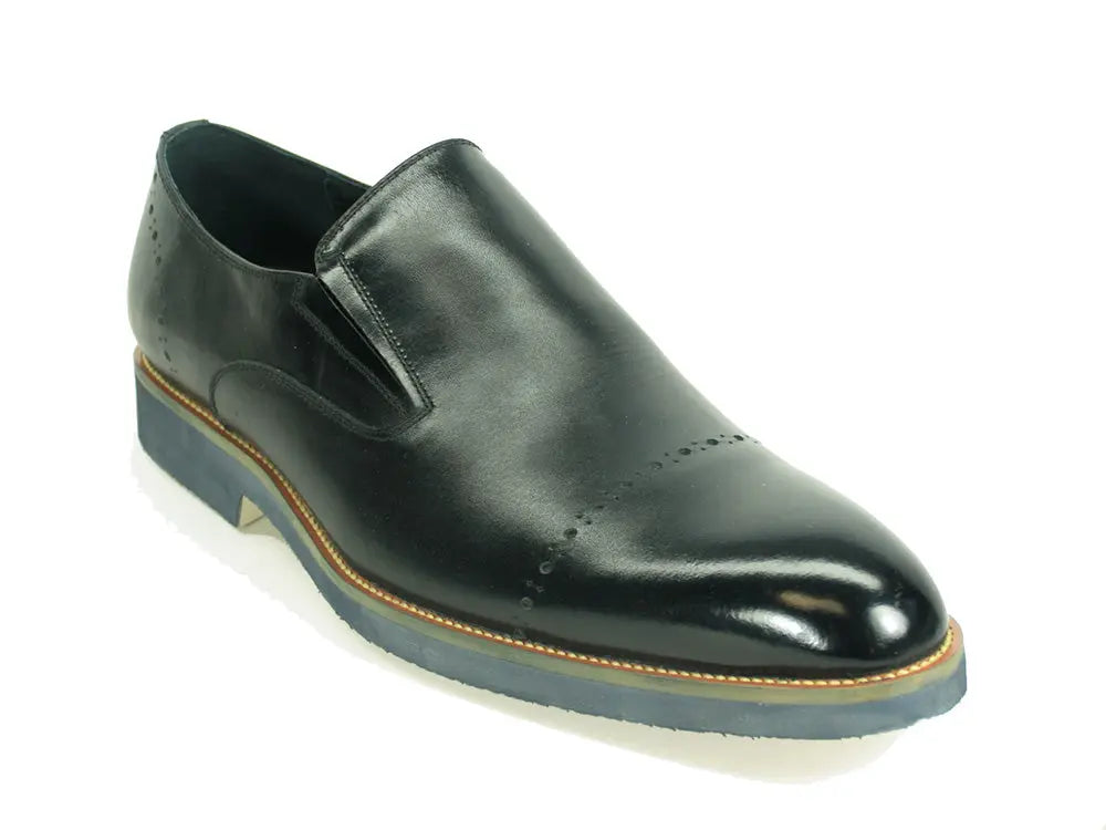 Carrucci Chic Patina Finish Calfskin Slip-on - 7
