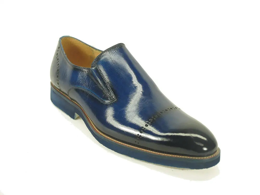 Carrucci Chic Patina Finish Calfskin Slip-on - 7
