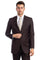 Cheap Priced Suit- Men's Two Button Basic Modern Fit Business Chocolate Suit