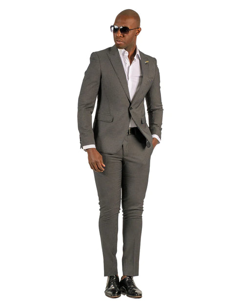 Stretch Fabric - "Gray" Light Weight Suit - Slim Fitted Suit "Style #"