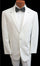 White 2 Button Notch Lapel Dinner Jacket