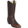 Los Altos Boots - Mens Dress Cowboy Boot - Low Priced Classic Round Toe Cowboy Boots- in Walnut