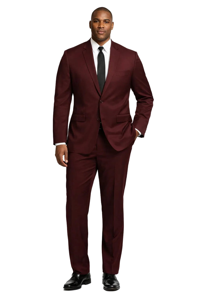 Men's Maroon Color ~ Slim Fit Burgundy Maroon Suit ~ Wine Suit