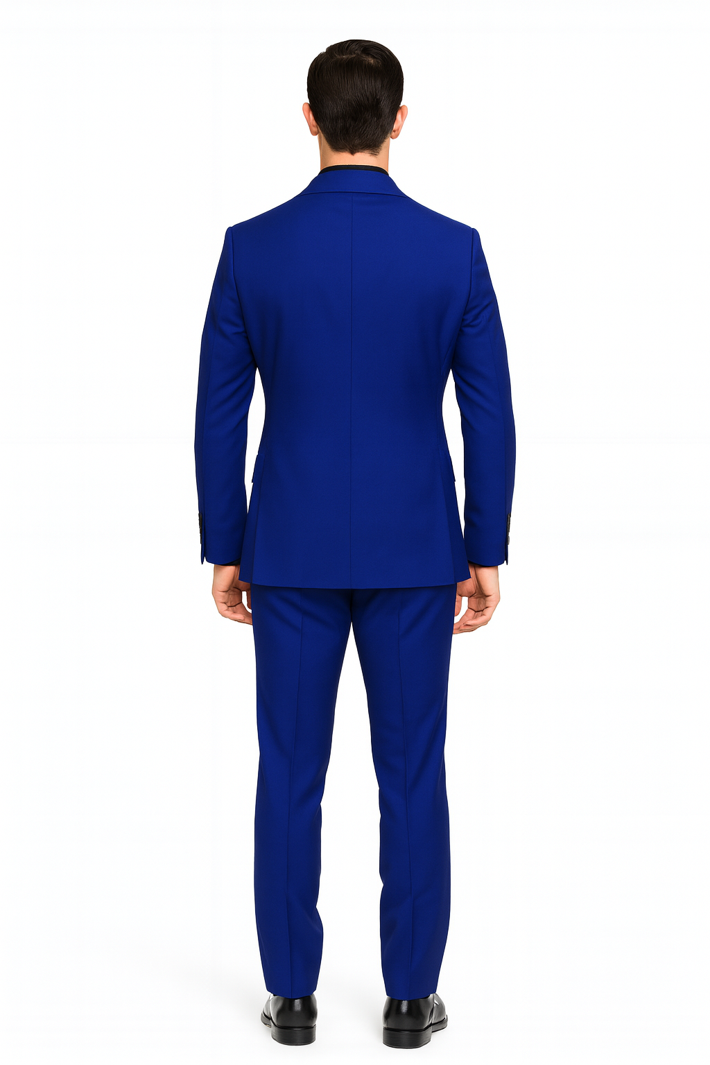 Ultra Slim Fit Double Breasted Royal Suit - Narrow Leg Pants - Gucci Cut - Tapered Jacket - 38 Short Jacket+32 Waist Adjustable 28to34)(Height: 5 4 to5 7 )(Neck  15-16.5)S-M)