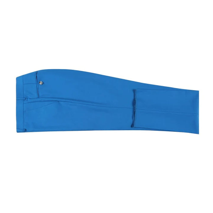 Cheap Priced Suit - Mens Basic Two Button Slim Fit  Royal Cobalt Blue Suit