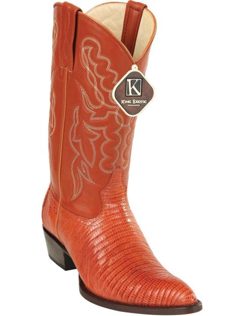 Men's Handmade King Exotic Cowboy Style By Los Altos Botas For Sale Teju Lizard Skin Print J Toe Cowboy Dress Cowboy Boot Cheap Priced For Sale Online Cognac - 6EE