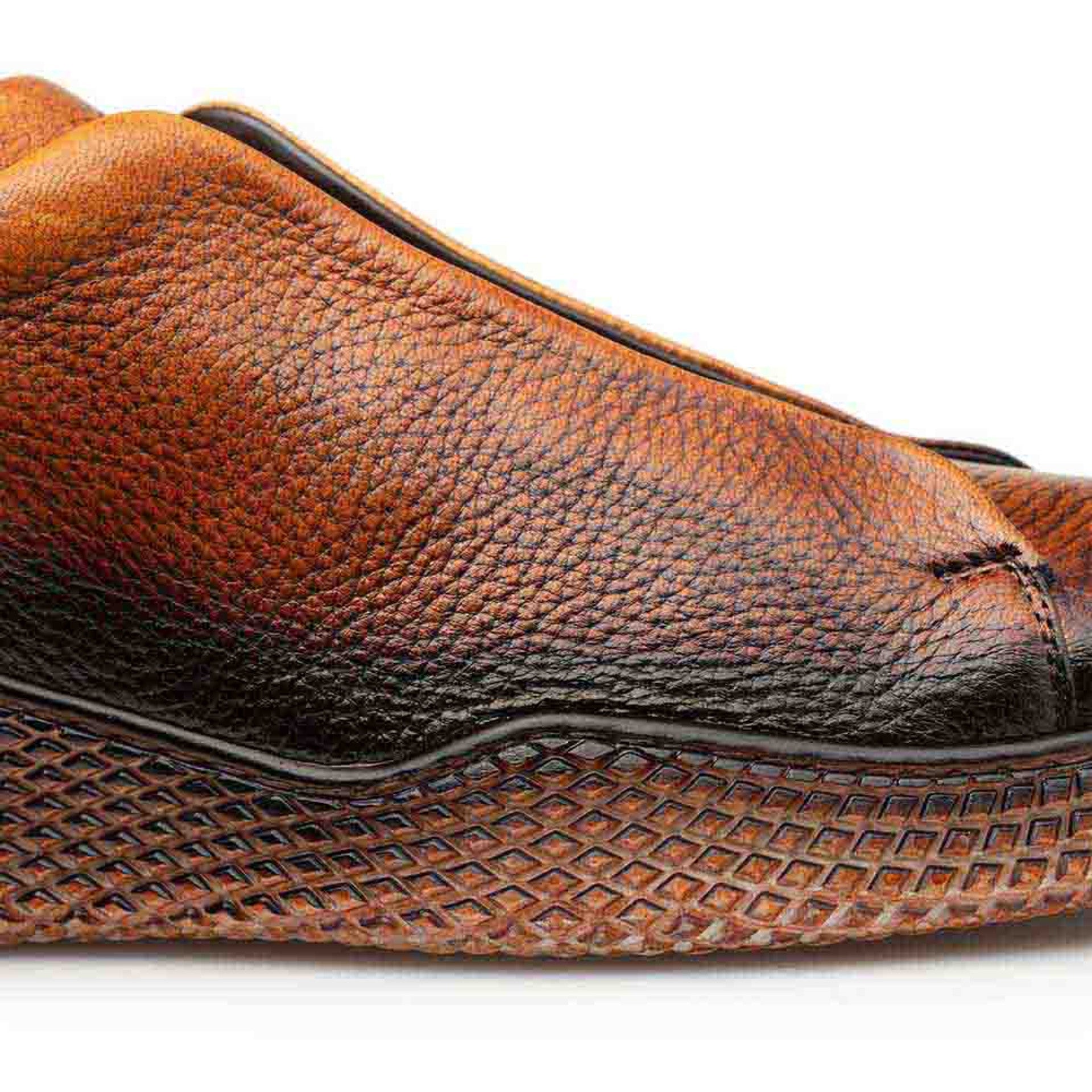 Mezlan Men's Cognac Calcio Deer Skin Slip On Sneakers - 8