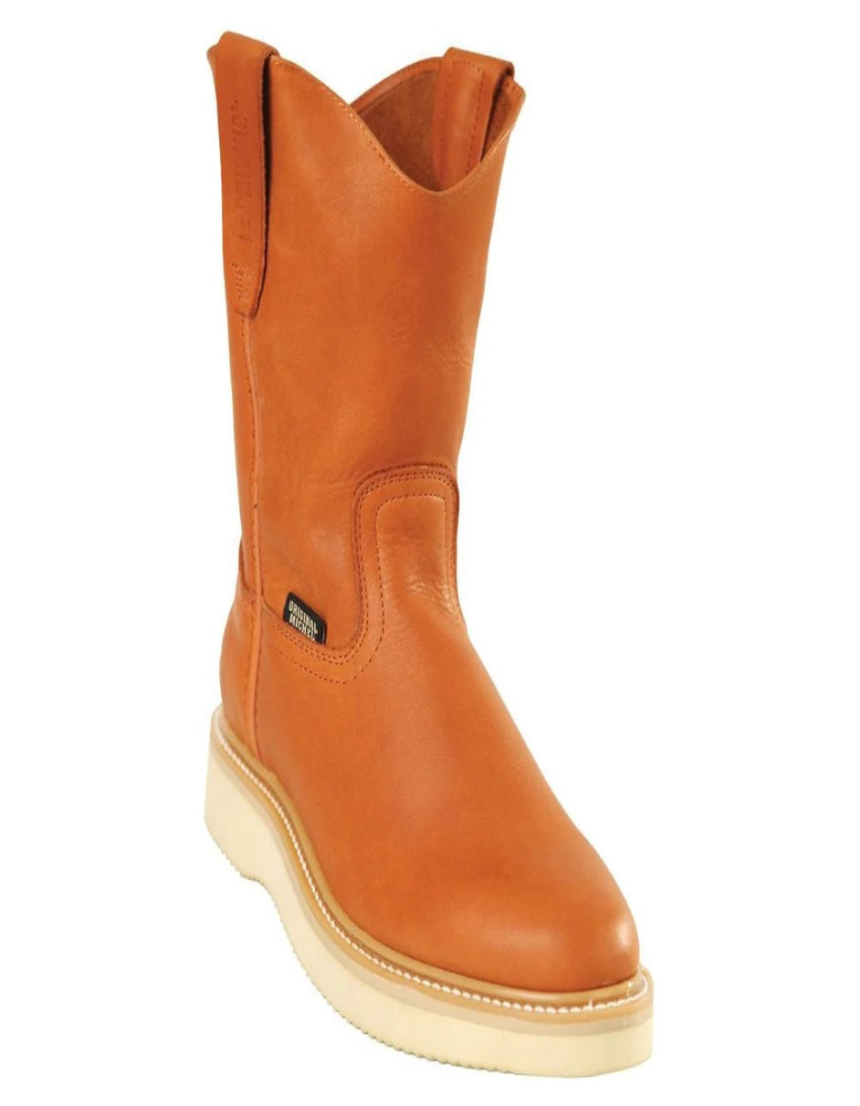 Original Michel Grasso Leather Work Boots - 6 Standard / D / Medium