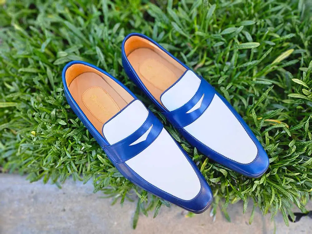 Contrast Two Tone Penny Loafer - 7