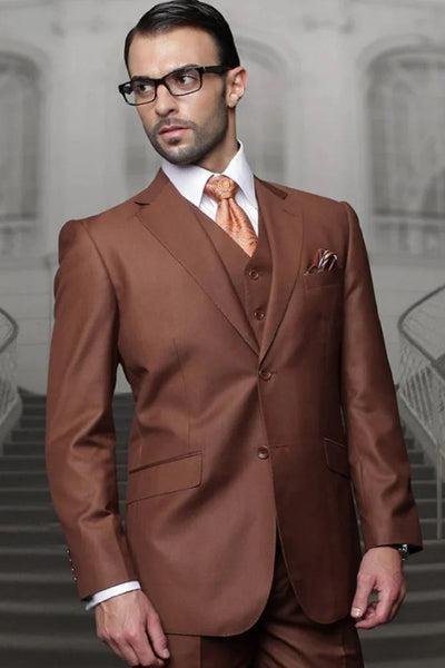 Big and Tall Suit - Copper Big and Tall Regular Fit 3 PC Suit