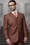 Big and Tall Suit - Copper Big and Tall Regular Fit 3 PC Suit