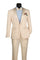 Cream Tuxedo Suit for Men – One Button Satin Lapel Formal Suit - Champagne Color Light Tan Tuxedo