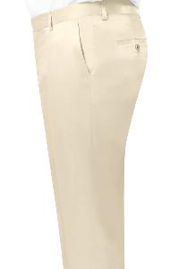 Shiny Dress Pants Cream - Sharkskin Pant For Men - Sateen Pants