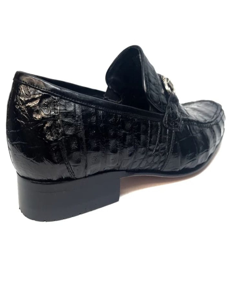Los Altos All-Over Crocodile Belly Loafers - 8