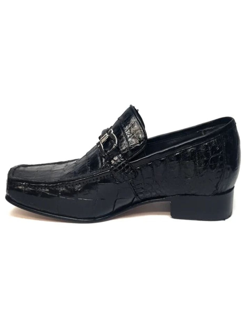 Los Altos All-Over Crocodile Belly Loafers - 8